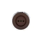 OSEN Розетка без заземления, 16 А, механизм, шоколад Lezard 743-7388-121B