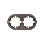 OSEN Рамка 2-ая универсальная, шоколад , круглая Lezard 744-7300-147