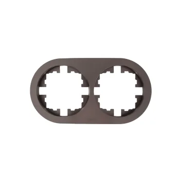 OSEN Рамка 2-ая универсальная, шоколад , круглая Lezard 744-7300-147