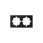                  OSEN Рамка 2-ая универсальная, чёрный бархат Lezard 743-4200-147
               