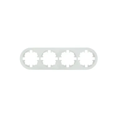 OSEN Рамка 4-ая универсальная, белая, круглая Lezard 744-0200-149