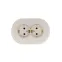OSEN Розетка двойная с защитой от детей 16А, механизм, слоновая кость, круглая Lezard 744-9000-127BPCH
