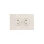 OSEN Розетка двойная без заземления 16А, механизм, слоновая кость Lezard 743-9000-128B