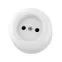Розетка 2П 16А 250B о/у белая "Ретро" (карболит) TDM