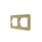 ASTI Розетка двойная с заземлением 16А, золото Lezard 7081-3600-127B