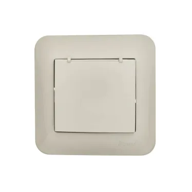 ASTI Розетка с заземлением с крышкой, 16 А, крем Lezard 7081-0303-123B