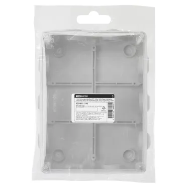 Распаячная коробка ОП 190х140х70мм прозрач. крышка IP55 10 гермовводов инд. штрихкод TDM