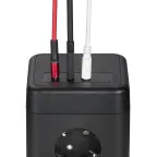 DOMINIC Удлинитель У08K 8 мест 2P+PE 1,5м 3х1,0мм2 16А/250В USB A+C 20Вт черный IEK