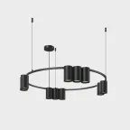 Светильник подвесной ORBIT IP20 10xGU10 LED до 15 Вт черн. матов. алюм. DENKIRS DK4065-BK