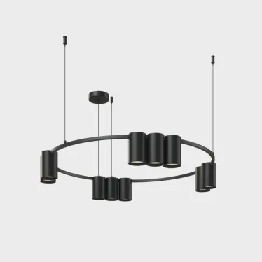 Светильник подвесной ORBIT IP20 10xGU10 LED до 15 Вт черн. матов. алюм. DENKIRS DK4065-BK