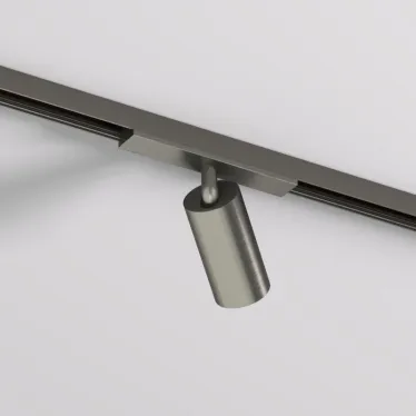 Светильник для трека SHINE SPOT со светодиодом D35хH70 48В DC 6 Вт RA-90 3000 К IP20 темный никель алюм. DENKIRS DK5740-DN