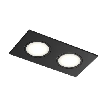 Светильник встраиваемый влагозащищенный PORT 2х15 Вт макс. LED GU5.3 IP65 черн. полимер