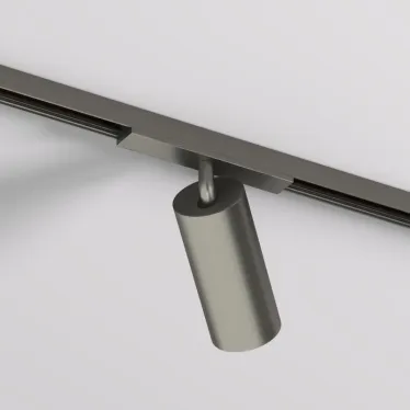 Светильник для трека SHINE SPOT со светодиодом D45хH100 48В DC 10 Вт RA-90 3000 К IP20 темный никель алюм. DENKIRS DK5741-DN