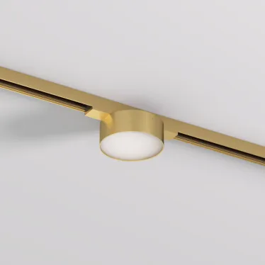 Светильник для трека SHINE FLOW со светодиодом D74хH28 48В DC 6 Вт RA-90 3000 К IP20 сатинированная латунь алюм. DENKIRS DK5761-SB