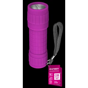 Фонарь светодиодный OPT-R01-2AA компактный 1 LED, 0.5В