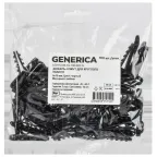 Дюбель-хомут 5х10мм для круглого кабеля нейлон черный (100шт/упак) GENERICA