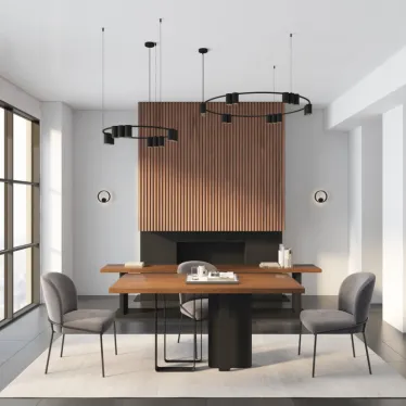 Светильник подвесной ORBIT IP20 10xGU10 LED до 15 Вт черн. матов. алюм. DENKIRS DK4065-BK