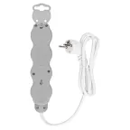 Удлинитель бытовой Люкс 4 гнезда 10 м с/з с з/ш ПВС 3х15 мм2 16 А 250 В 3700 Вт TDM