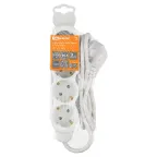 Удлинитель бытовой Люкс 4 гнезда 10 м с/з с з/ш ПВС 3х15 мм2 16 А 250 В 3700 Вт TDM