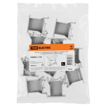 Держатель маркировки клеммных колодок ЗНН на DIN-рейку (Ph-C UBE/D) TDM