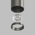 Светильник для трека SHINE SPOT со светодиодом D45хH100 48В DC 10 Вт RA-90 3000 К IP20 темный никель алюм. DENKIRS DK5741-DN