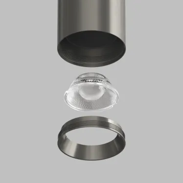 Светильник для трека SHINE SPOT со светодиодом D45хH100 48В DC 10 Вт RA-90 3000 К IP20 темный никель алюм. DENKIRS DK5741-DN