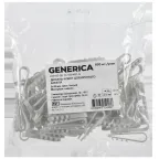 Дюбель-хомут 5х10мм для круглого кабеля нейлон белый (100шт/упак) GENERICA