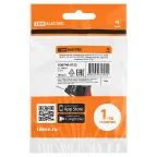 Выключатель клавишный круглый KCD11-101 250В AC/DC, 1P, 3А, (2с), ON-OFF, черный корпус, красная клавиша, Micro TDM