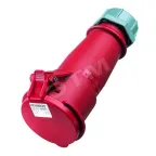                  Розетка кабельная 16А 6P+E IP44 переносная AM-TOP
               