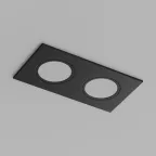 Светильник встраиваемый влагозащищенный PORT 2х15 Вт макс. LED GU5.3 IP65 черн. полимер