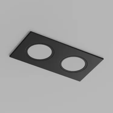 Светильник встраиваемый влагозащищенный PORT 2х15 Вт макс. LED GU5.3 IP65 черн. полимер