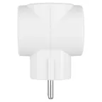 Тройник 3х2П 16А 250B ЕВРО белый "Ретро" (карболит) TDM