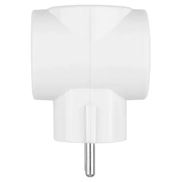 Тройник 3х2П 16А 250B ЕВРО белый "Ретро" (карболит) TDM