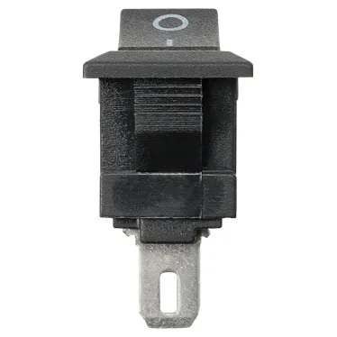 Выключатель клавишный KCD11-102 250В AC/DC, 1P, 3А, (3с), ON-ON, черный, Micro TDM