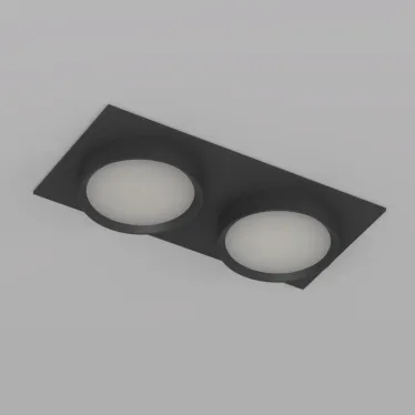 Светильник встраиваемый FLAT IP20 до 15 Вт GX53 LED черн. алюм.