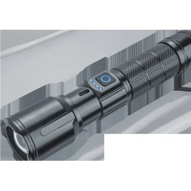 Фонарь светодиодный NPT-CM20-ACCU металлический 1 LED, 10Вт