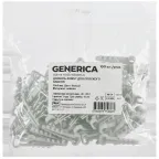 Дюбель-хомут 10х5мм для плоского кабеля нейлон белый (100шт/упак) GENERICA