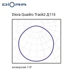 Светильник Quadro Track2 48/7400 Д115 6K Black