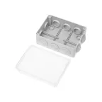 Распаячная коробка ОП 150х110х70мм прозрач. крышка IP55 10 гермовводов инд. штрихкод TDM