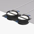 Светильник встраиваемый FLAT IP20 до 15 Вт GX53 LED черн. алюм.