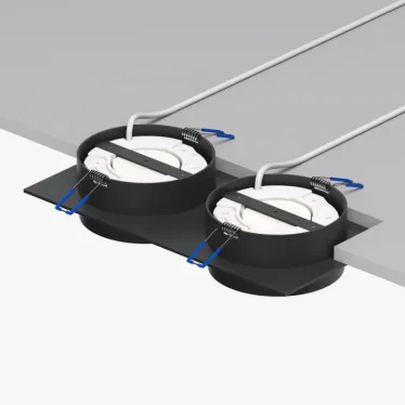 Светильник встраиваемый FLAT IP20 до 15 Вт GX53 LED черн. алюм.