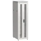                  Шкаф напольный сетевой 19' LINEA N 42U 600х800мм передняя распашная перфорированная дверь задняя перфорированная серый
               