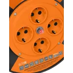 Удлинитель силовой УКз16-004 TDM (4 места/20м ПВС 3х10)