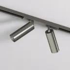 Светильник для трека SHINE SPOT со светодиодом D35хH100 48В DC 8 Втх2 RA-90 3000 К IP20 темный никель алюм. DENKIRS DK5742-DN