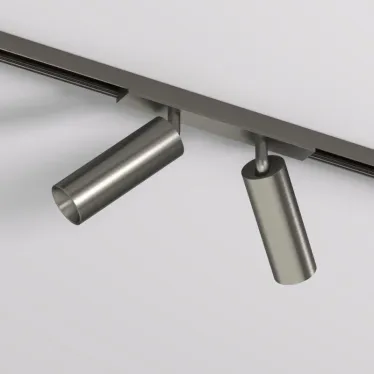 Светильник для трека SHINE SPOT со светодиодом D35хH100 48В DC 8 Втх2 RA-90 3000 К IP20 темный никель алюм. DENKIRS DK5742-DN