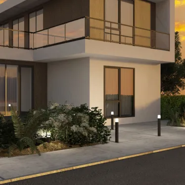 Светильник ландшафтный NORD 550 мм IP65 1хE27 LED до 18 Вт черн. алюм.