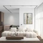 Светильник для трека SHINE GRILL со светодиодом D74хH28 48В DC 6 Вт RA-90 3000 К IP20 темный никель алюм. DENKIRS DK5772-DN