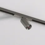 Светильник для трека SHINE SPOT со светодиодом D35хH70 48В DC 6 Вт RA-90 3000 К IP20 темный никель алюм. DENKIRS DK5740-DN