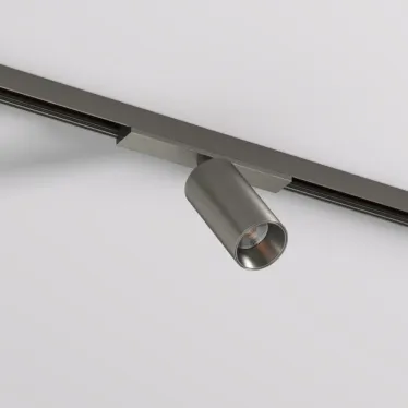 Светильник для трека SHINE SPOT со светодиодом D35хH70 48В DC 6 Вт RA-90 3000 К IP20 темный никель алюм. DENKIRS DK5740-DN