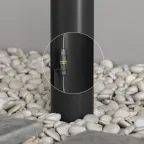 Светильник ландшафтный NORD 550 мм IP65 1хE27 LED до 18 Вт черн. алюм.